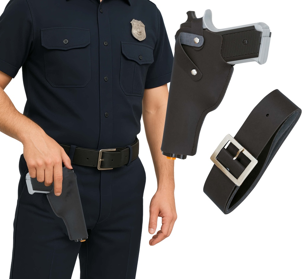 Pistol Gun With Holster 22cm