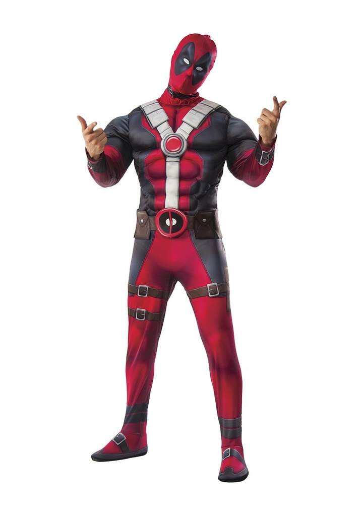 Official Licensed Deluxe Deadpool Costume - Adult Size Standard (M)