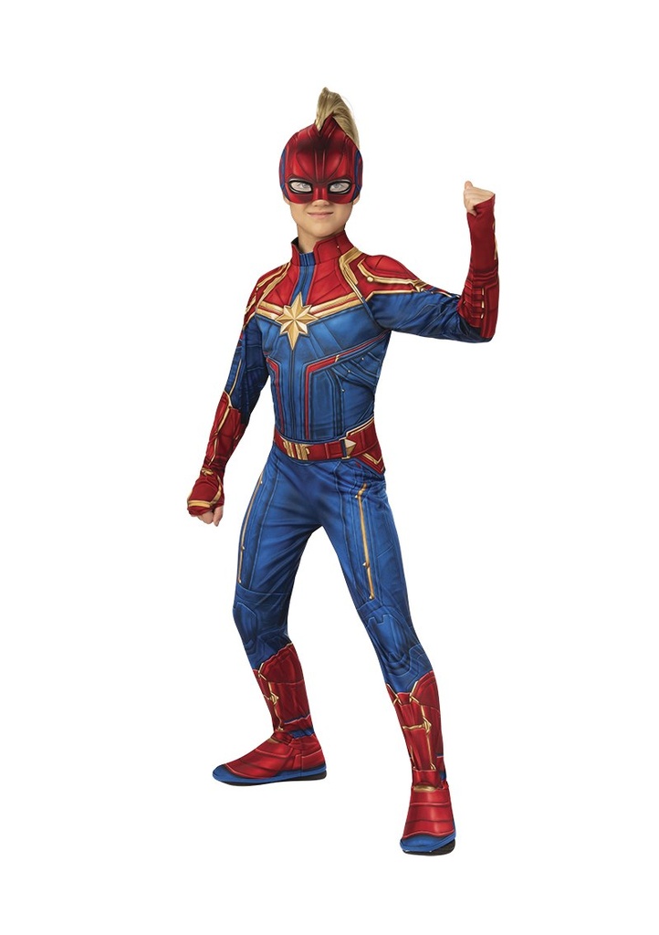 Official Licensed Captain Marvel Classic Costume - Age 3 to 4 Years