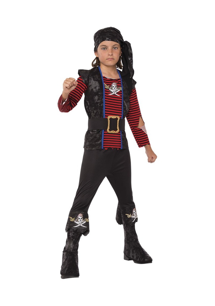 Rogue Pirate Boy Costume - Age 8 to 10 Years