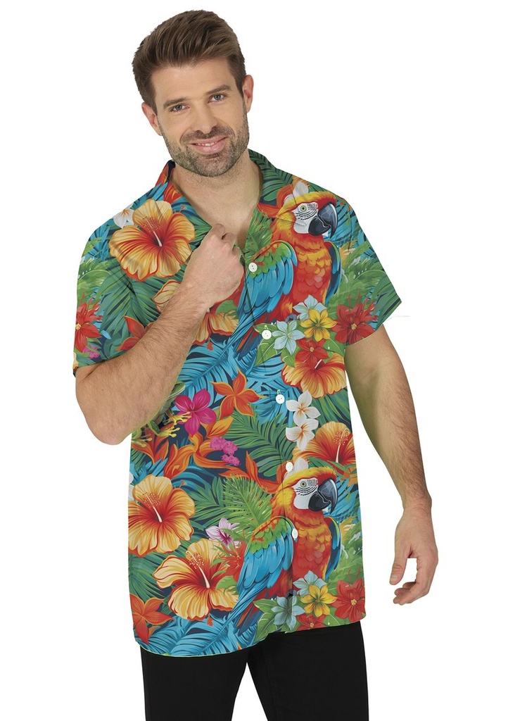 Hawaiian Flowers Man Shirt - Adult Size Large (52-54)