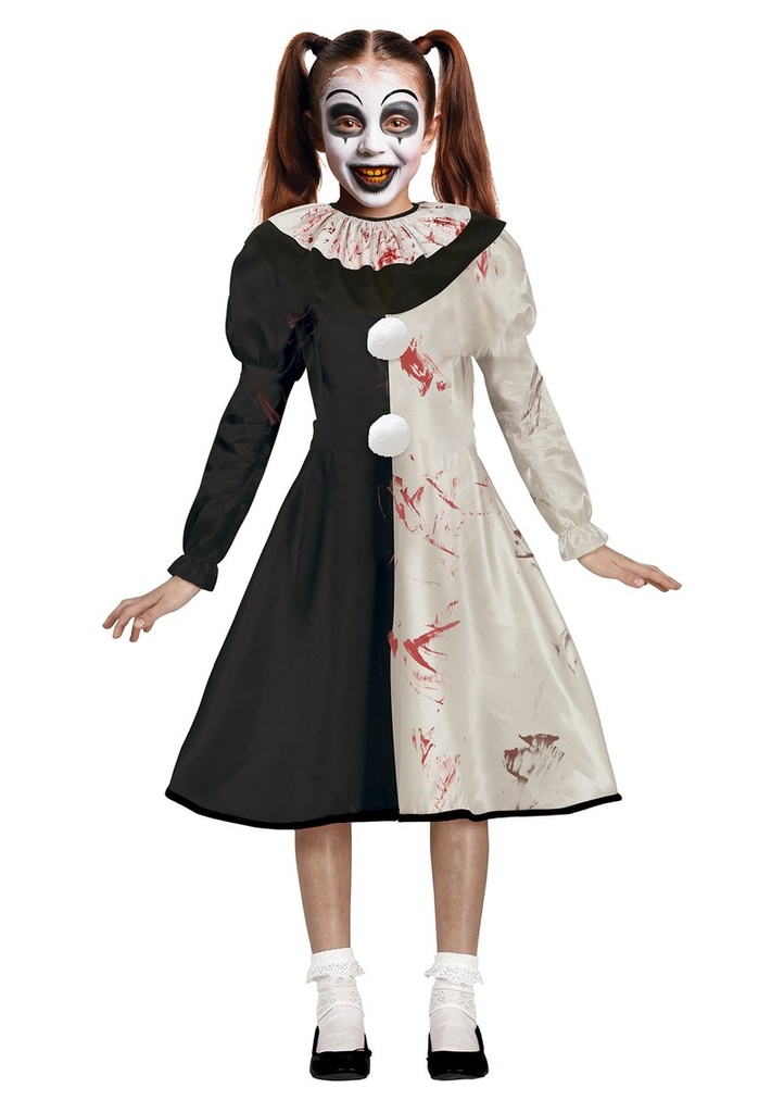 Terrifier Art The Clown Girl Costume - Age 5 to 6 Years