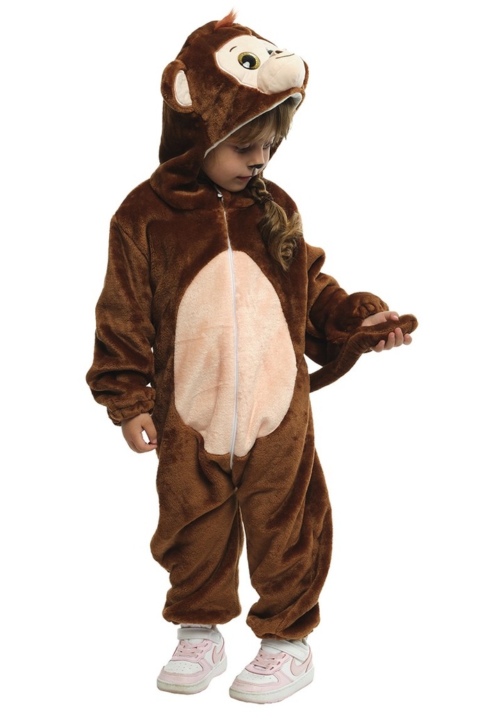 Jungle Monkey Onesie Costume - Age 5 to 7 Years