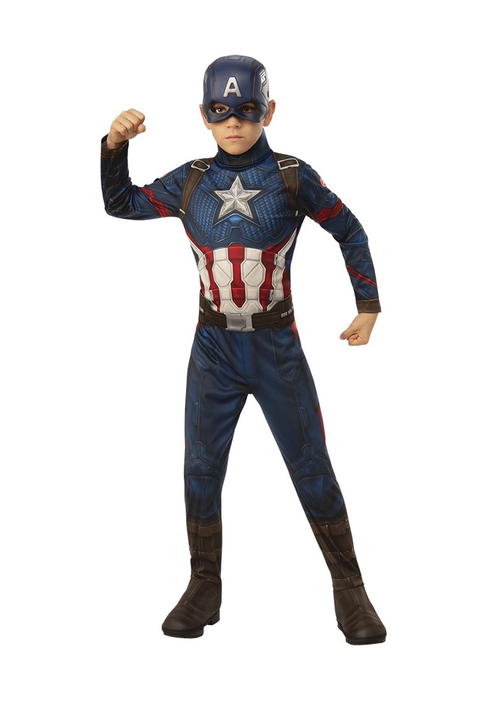 Official Licensed Captain America Costume (Size S) - Age 3 to 4 Years