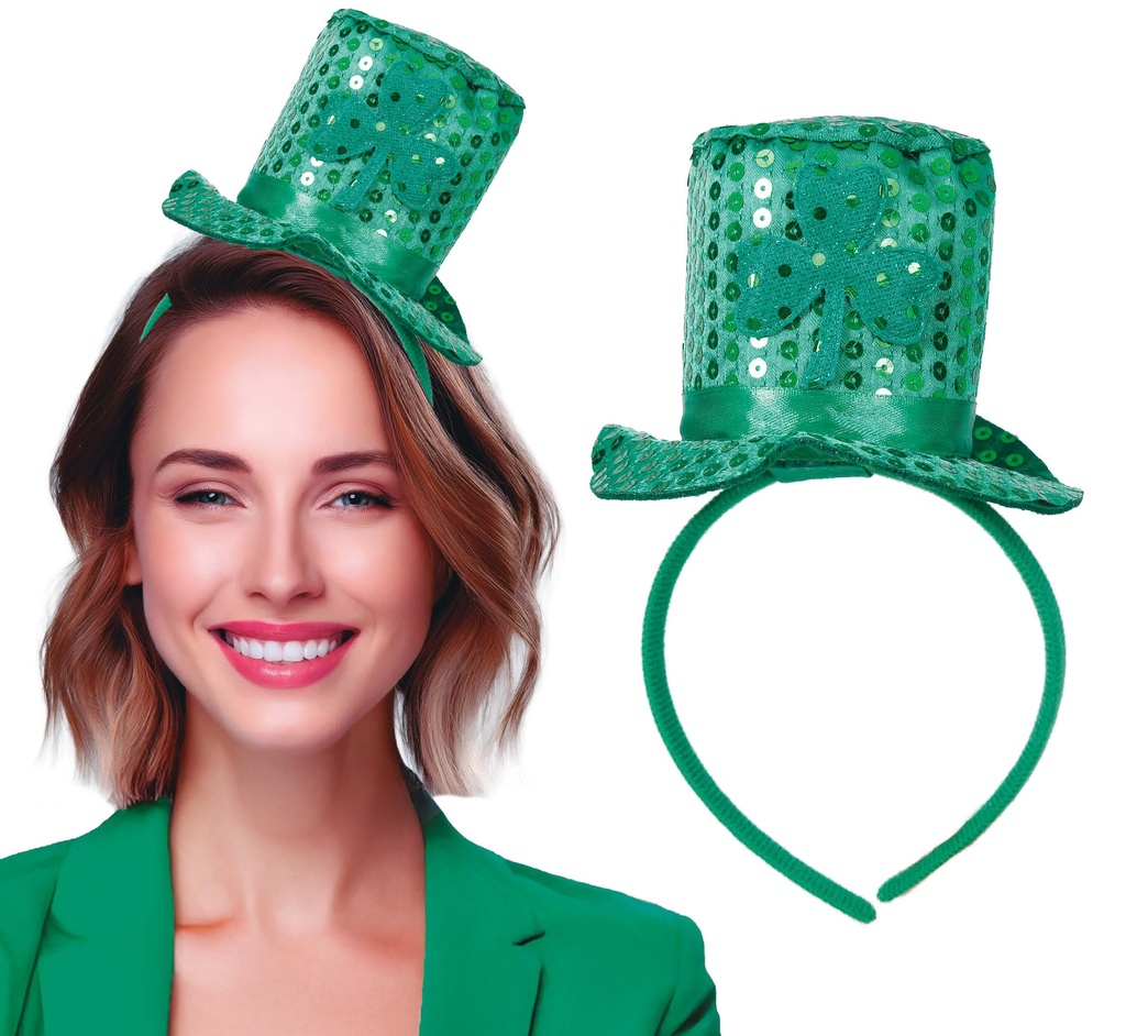 St. Patrick Day Stylish Top Hat Headband