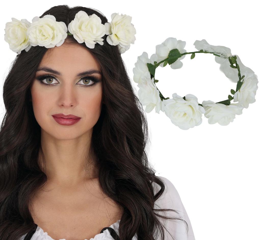 White Rose Flower Crown