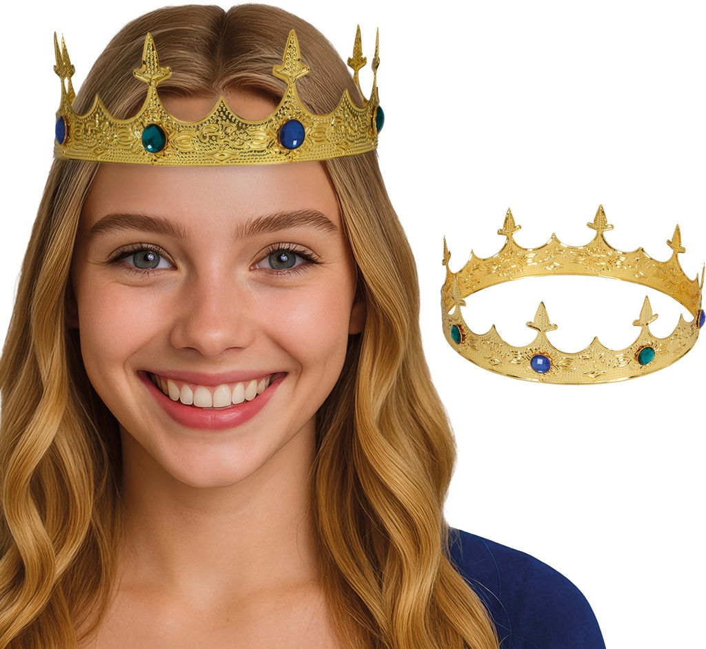 Golden Medieval Crown - Adult One Size
