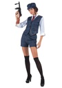 Peaky Blinder Irish Gangster Lady Costume - Adult Size Large