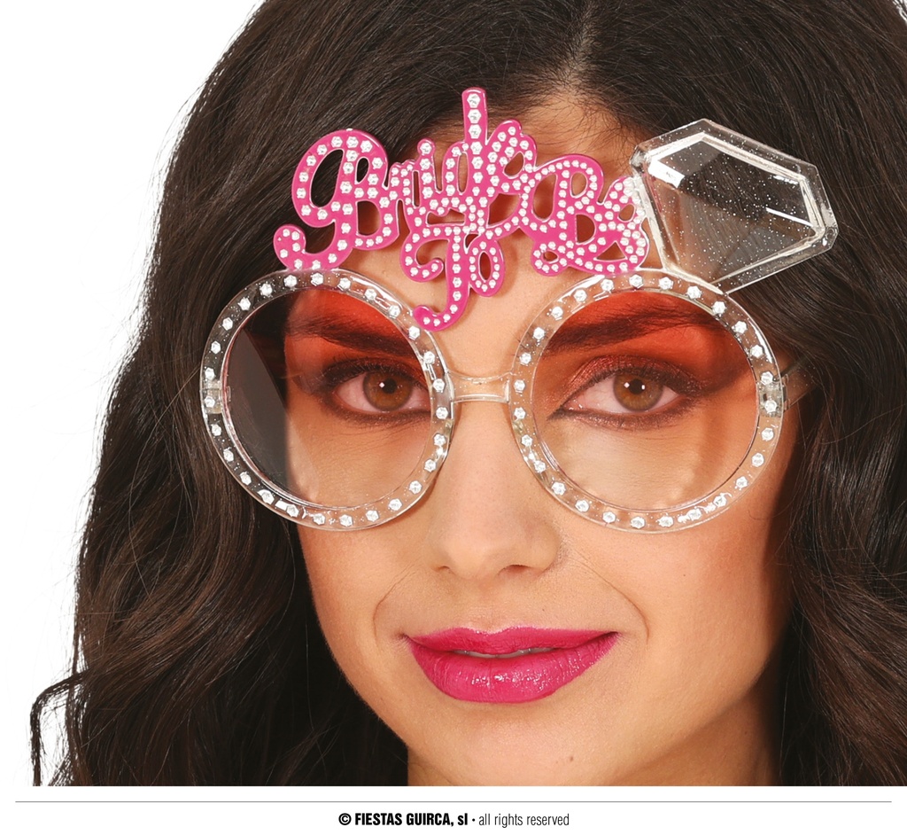 Hen Party Bride Glasses With Diamonds