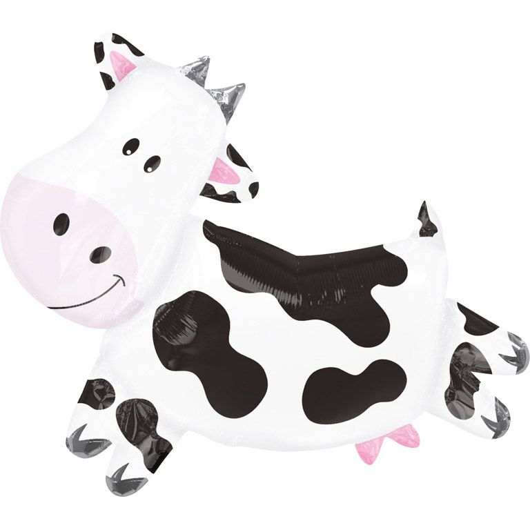 [11063 01] Cow SuperShape Foil Balloon - 76cm x 71cm