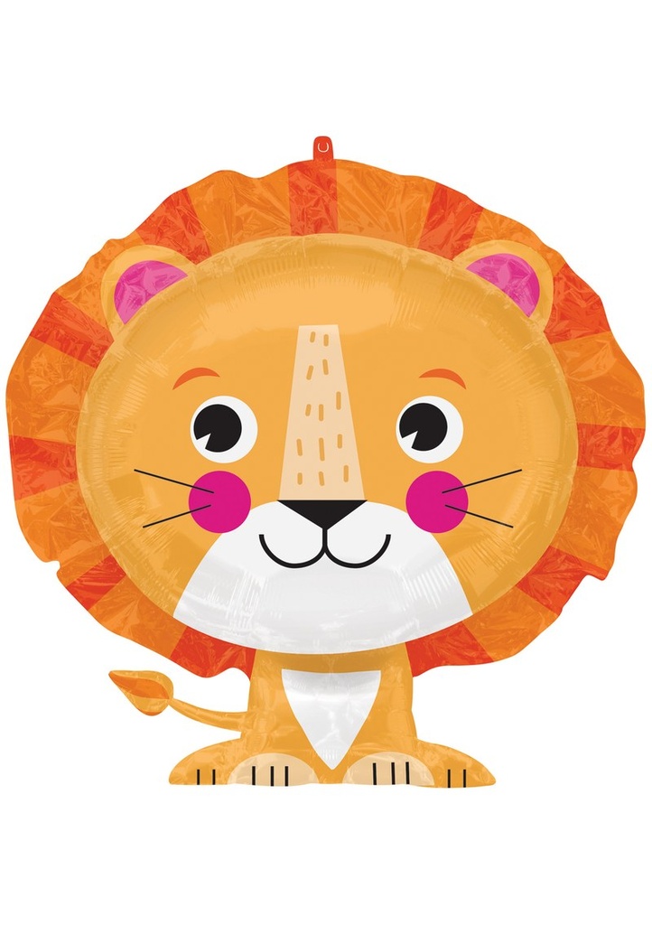 Lion SuperShape Foil Balloon - 60cm x 53cm