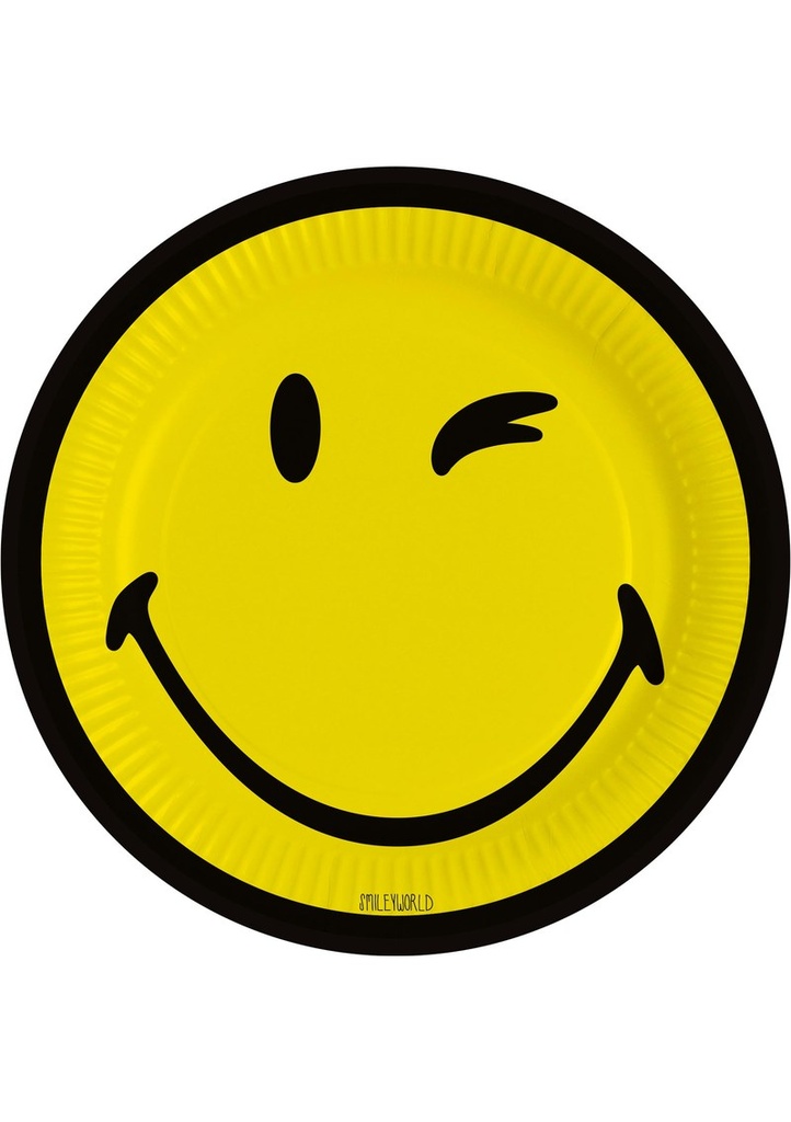 Emoji Smileyworld Paper Plates 23cm - 8pk
