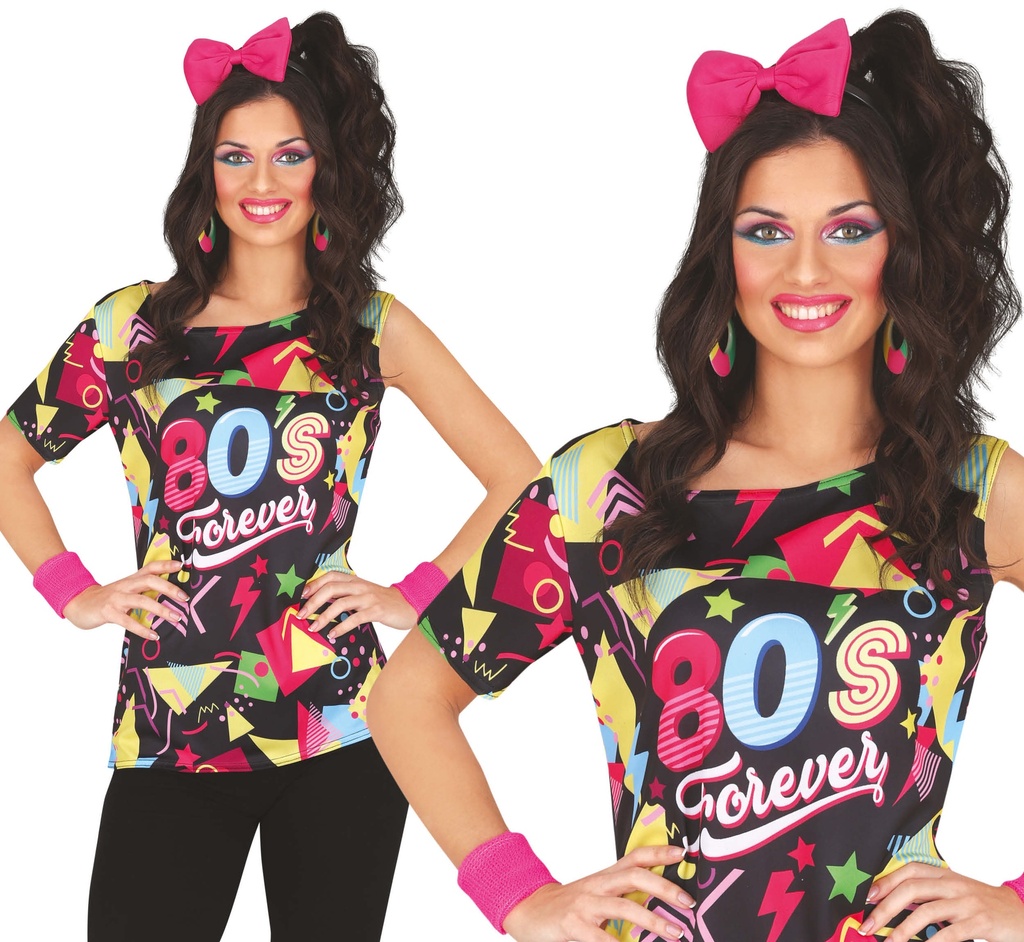 [17552] 80s Forever T-Shirt - Adult Size Medium (38-40)