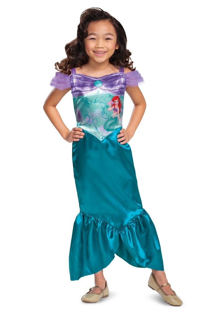 Official Disney License Princess Ariel Basic Plus (S) - Age 5 to 6 Years