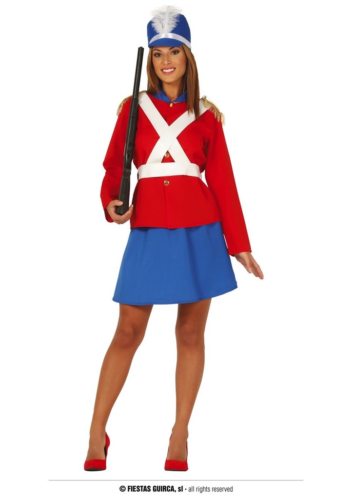 Soldier Lady Costume - Adult Size Large