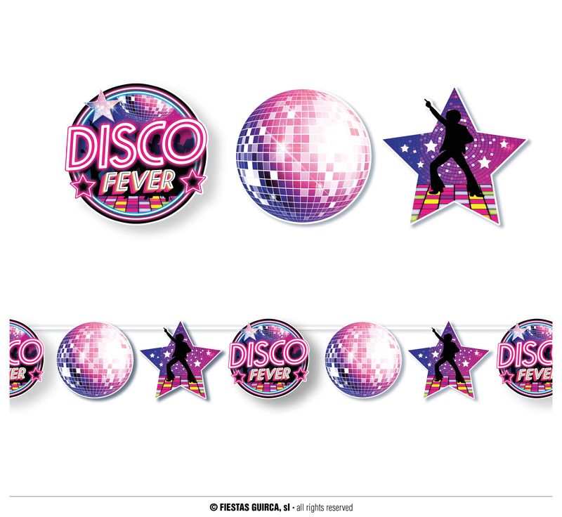 Disco Fever Garland Banner - 300cm