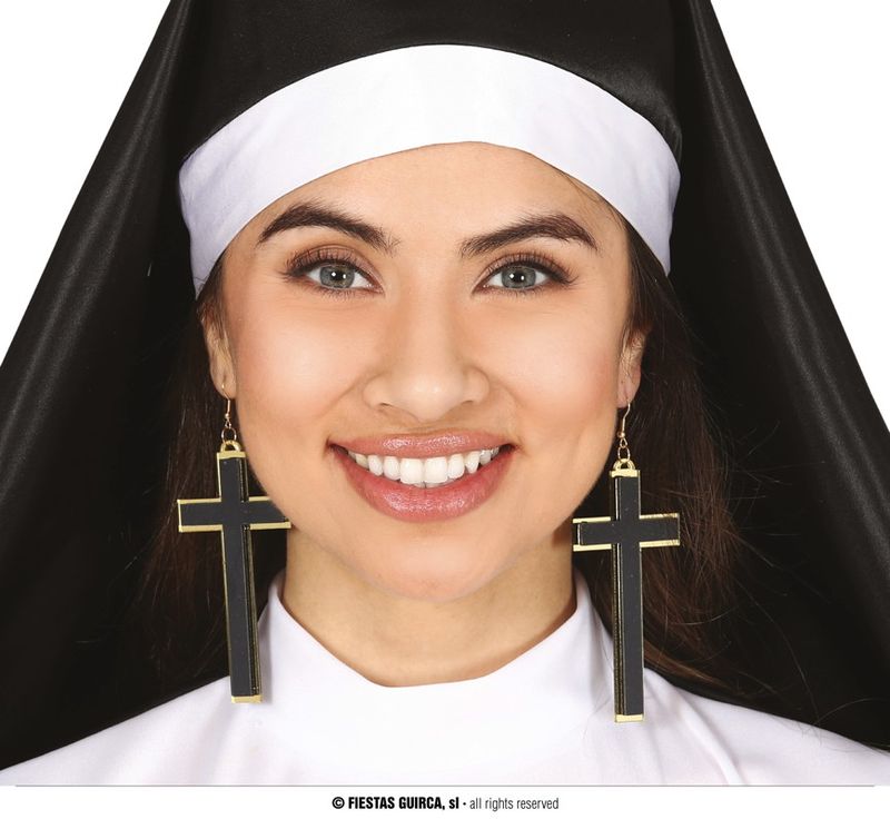 Cross Earrings - 9cm
