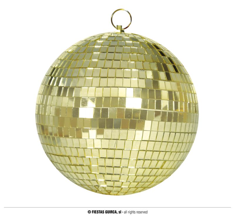 Disco Gold Mirror Ball  – 30cm