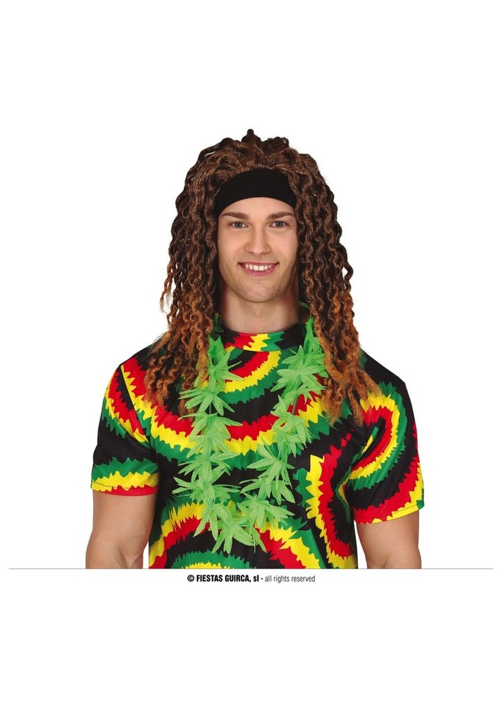 Marijuana Leaves Lei Necklace