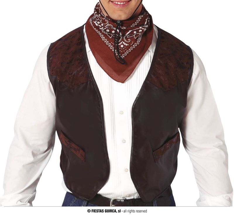 [18792] Brown Waistcoat Vest - Adult One Size
