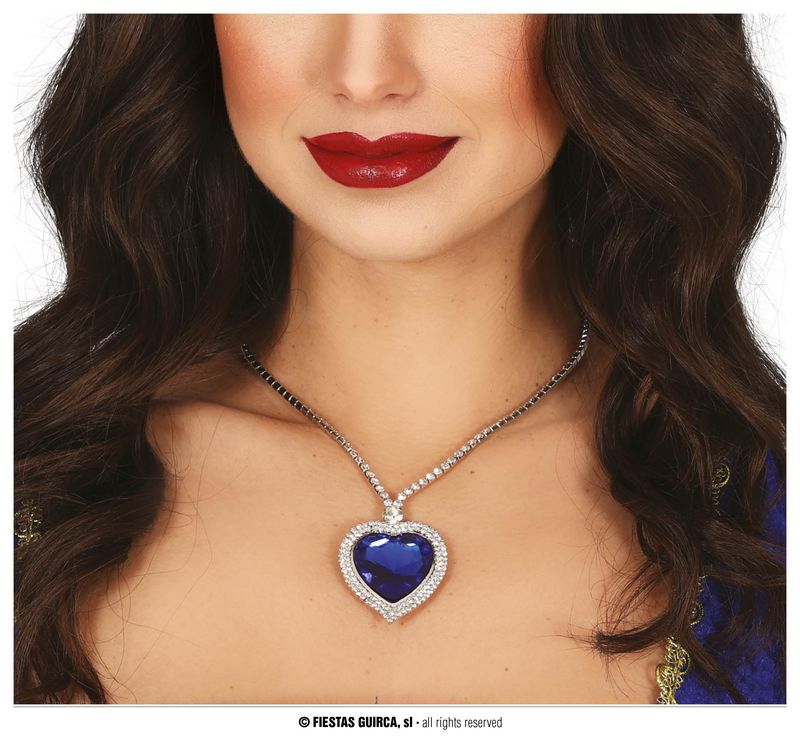 Blue Heart Necklace