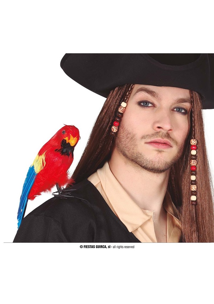 Hawaiian & Pirate Shoulder Parrot - 30cm