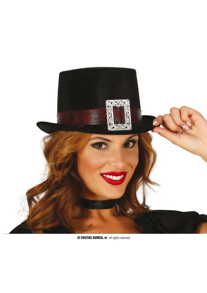 Top Hat Black Velvet - Adult One Size