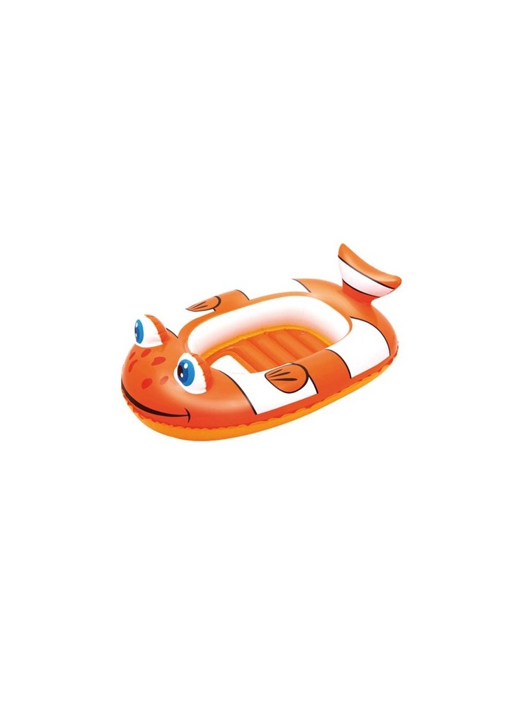 Little Buddy Clown Fish Raft Orange 102x69cm - For Age 3+ Years