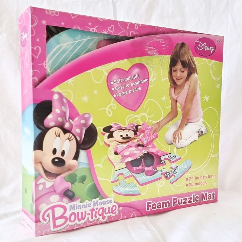 Disney Minnie Mouse Bow-tique Foam Puzzle Mat 25pcs - For Age 3+ Years