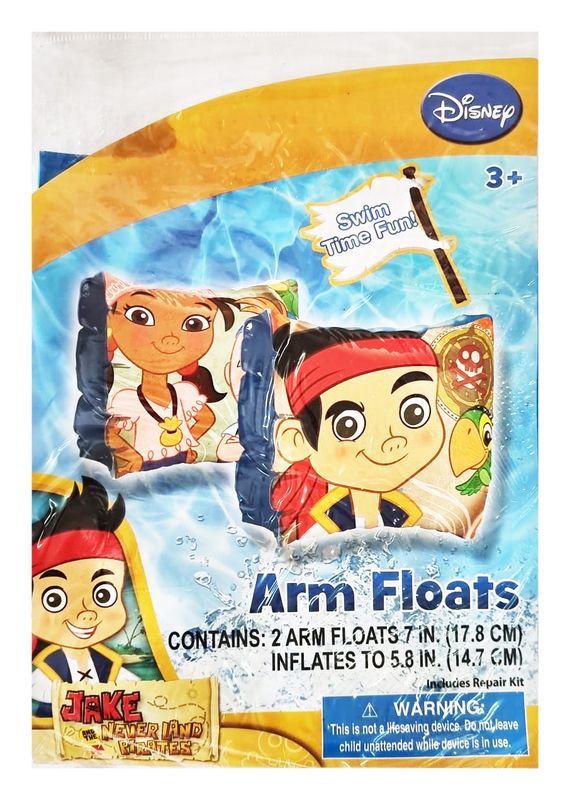 [282832] Disney Jake and the Never Land Pirates Inflatable Arm Bands 17.8cm - For Age 3+ Years
