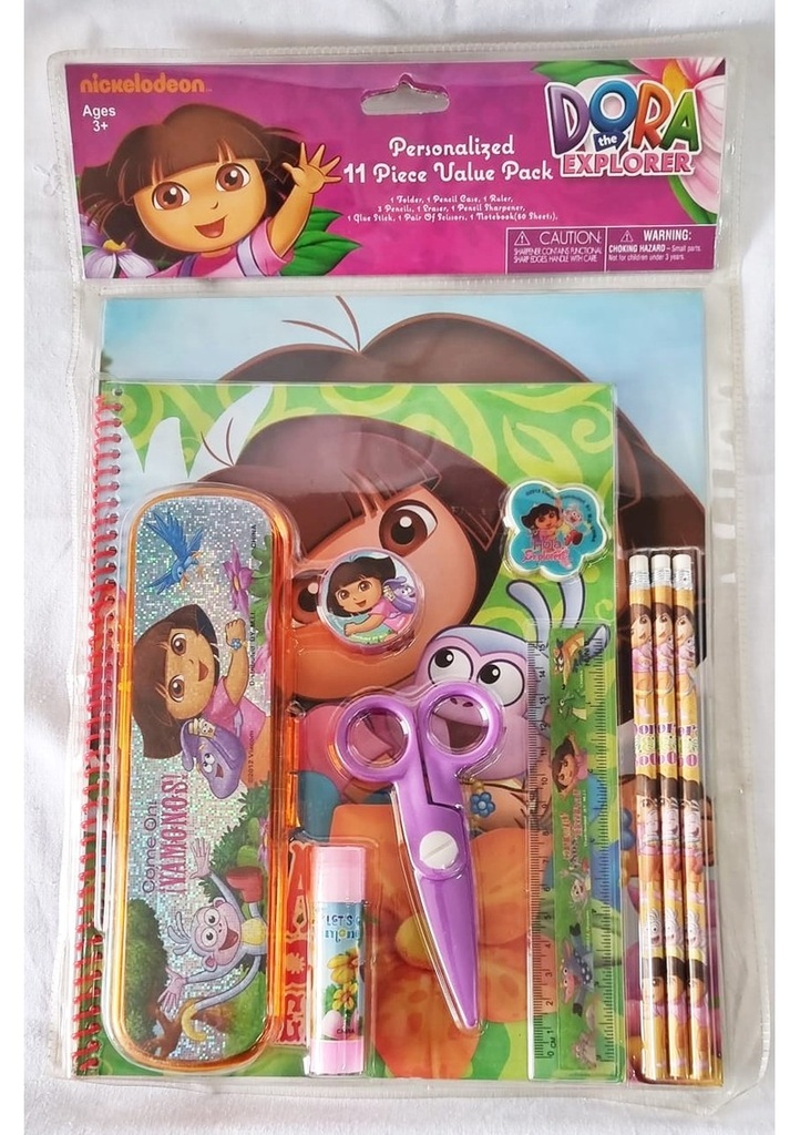 Dora The Explorer Stationery Set 11pcs - For Age 3+ Years