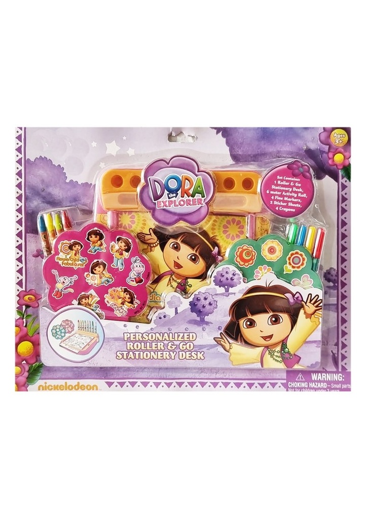 Dora The Explorer  Personalized Roller & Go Stationery Desk - For Age 3+ Years