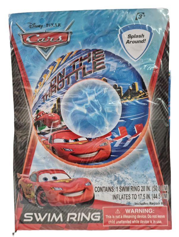 Disney Cars Swim Ring 50.8x44.5cm - For Age 3+ Years