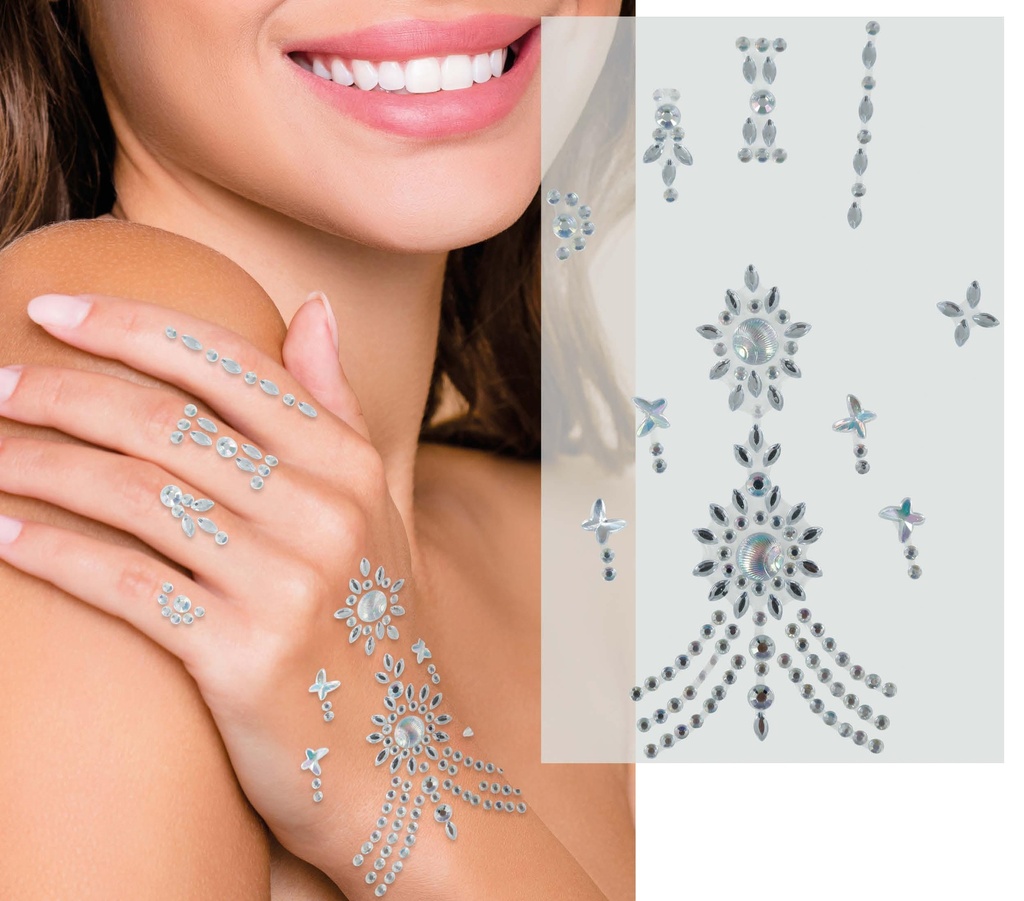 Hand Jewels Silver 12x20cm