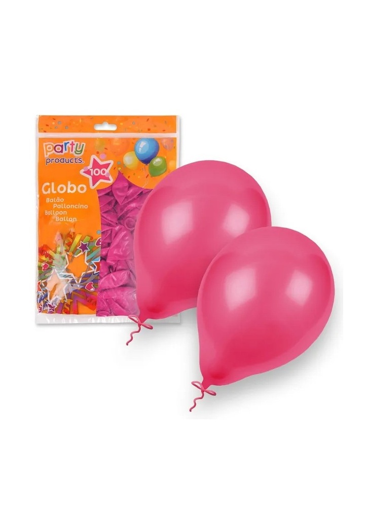 [68388] Latex Balloons 23cm (9 Inch) Fuchsia - 100pk
