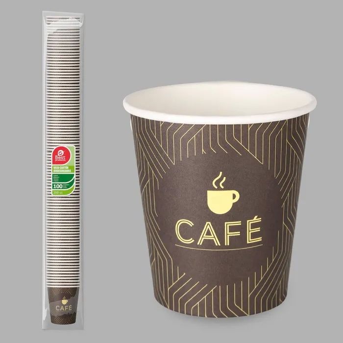 Coffee (Cafe) Paper Cups 200ml - 100pk