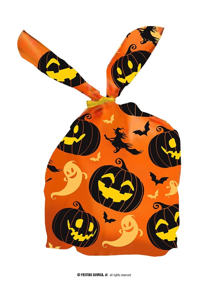 Halloween Party Candy Bags - Pumpkins (22x13.5cm) - 20pk
