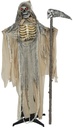 Halloween Standing Grim Skeleton Reaper With Light Sound Movement 170cm