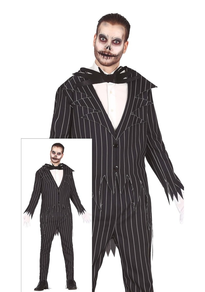 Jack Skellington Skeleton Costume - Adult Size Medium (48-50)