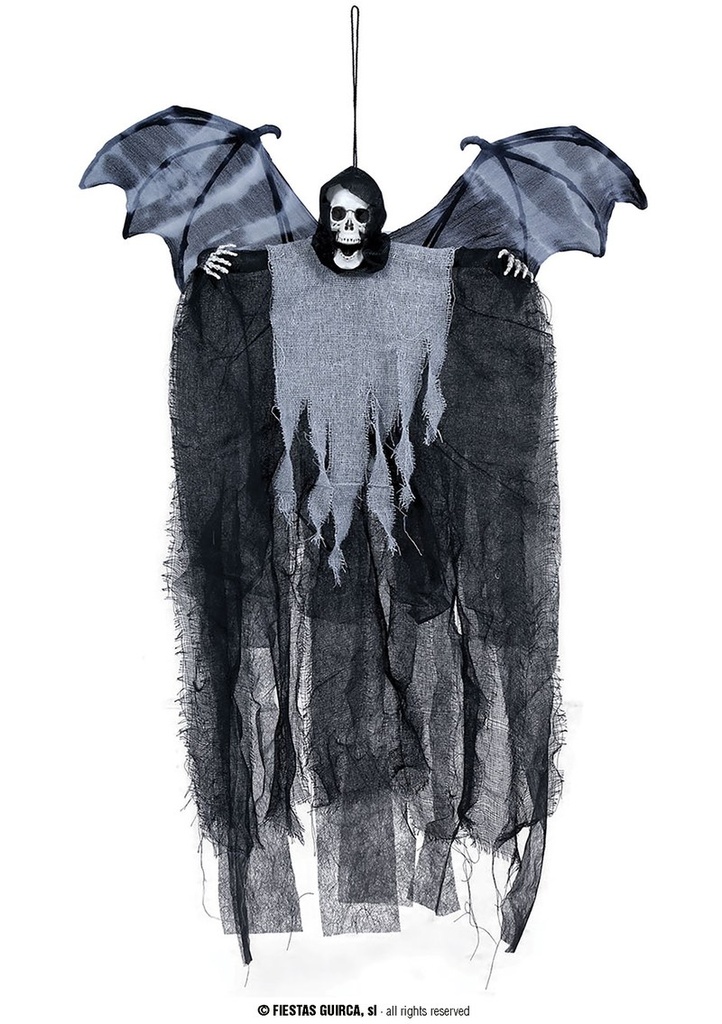 Hanging Skeleton With Wings 60cm