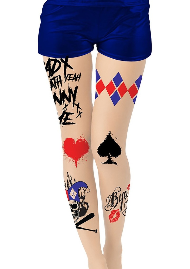 Harley Quinn Dangerous Tights - Adult One Size