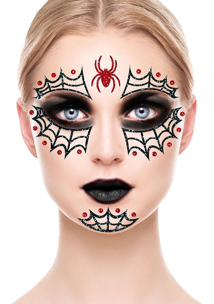 Spider Glitter Face - 20x20cm