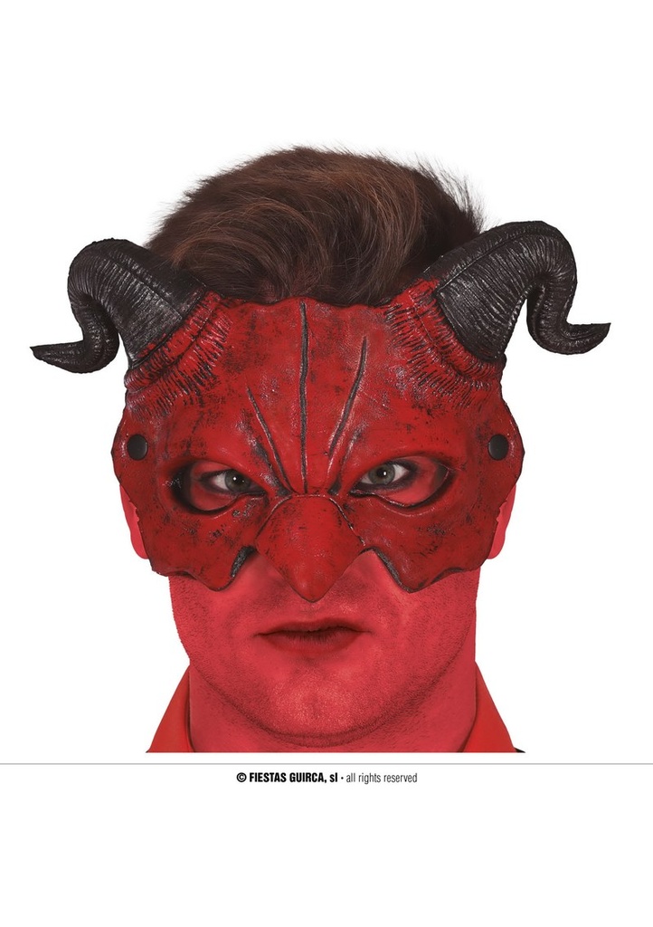 Half Mask Demon - Adult One Size