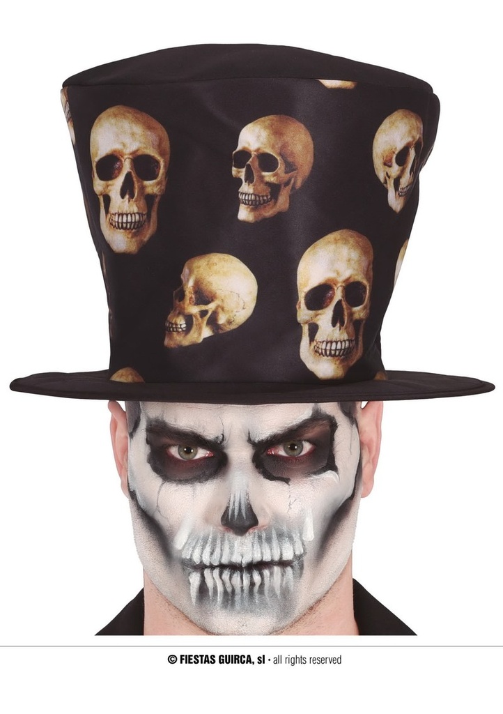 Skulls Top Hat - Adult One Size