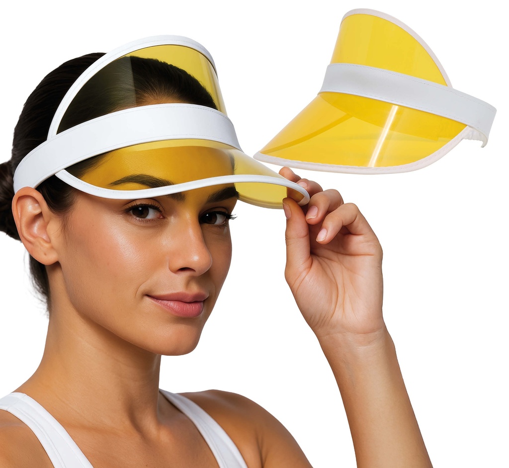 Transparent Visor Cap Yellow