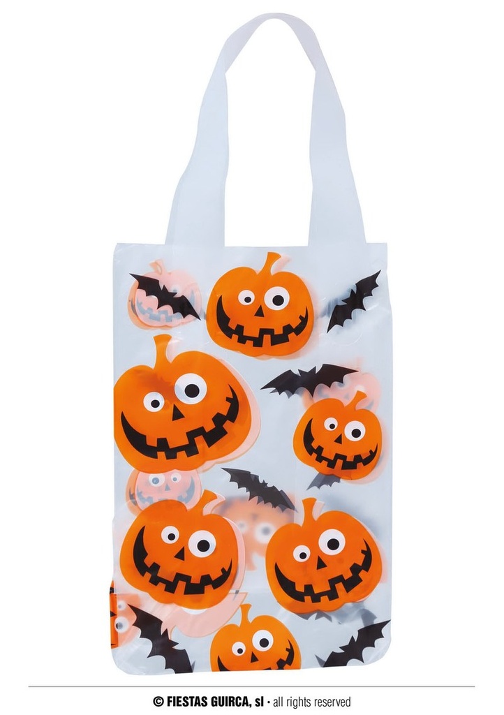 Halloween Plastic Bags (14x30cm) - 6pk