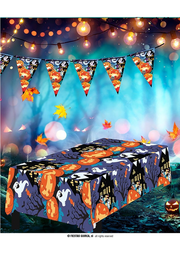 Halloween Pumpkins Tablecover - 137x274cm