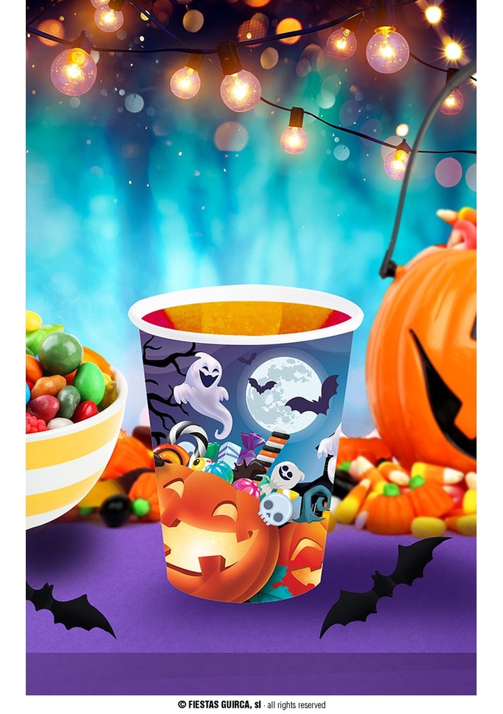 Halloween Pumpkin Cups 240ml - 6pk