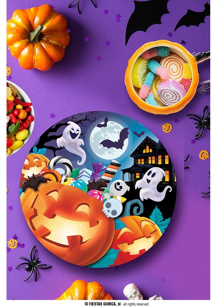 Halloween Pumpkin Plastic Bowl - 32cm