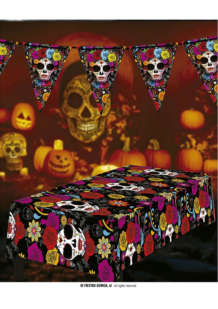 [24721] Halloween Catrina Tablecover - 137x274cm